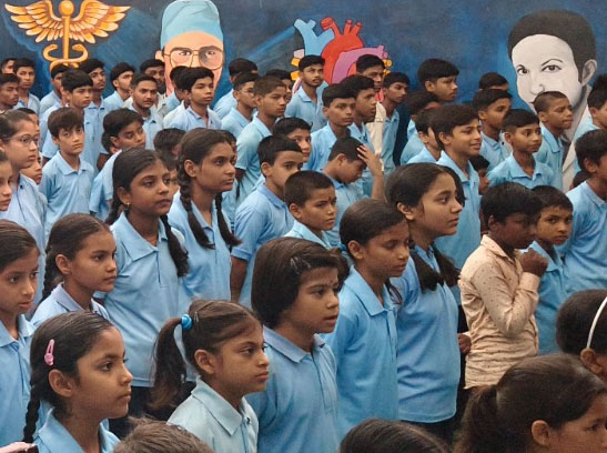 Celebration in AMBIKA SCHOOL OF EDUCATION ,Rani Bazar,(Ram Nagar) Dist. Barabanki, U.P.