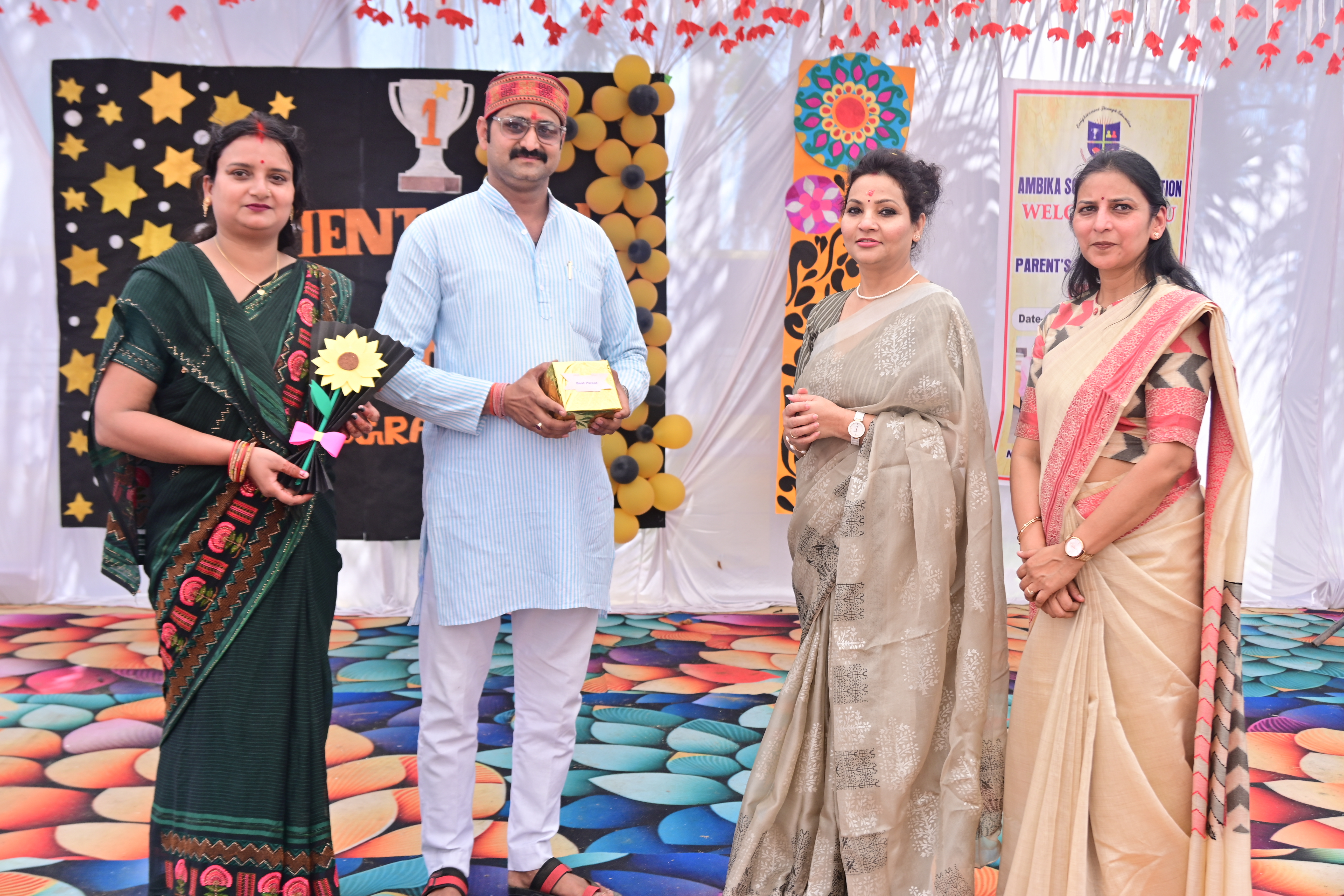 Celebration in AMBIKA SCHOOL OF EDUCATION ,Rani Bazar,(Ram Nagar) Dist. Barabanki, U.P.
